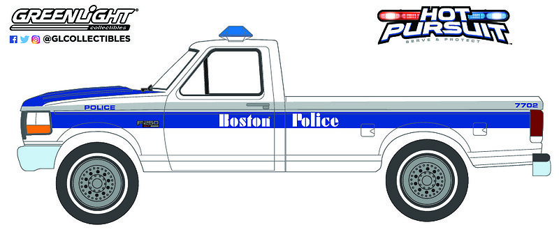 Ford F-250 - Policia Boston (1995) Greenlight 42980C 1/64 