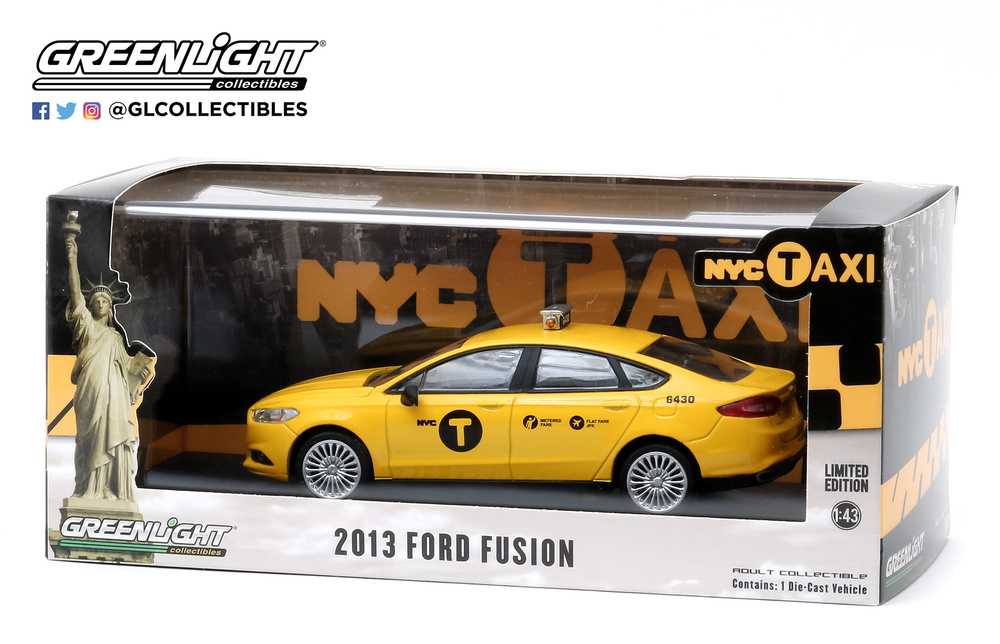 Ford Fusion Taxi de Nueva York (2013) Greenlight 86170 1/43 
