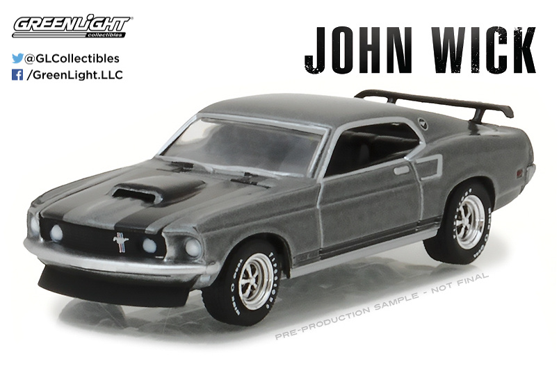 Ford Mustang Boss 429 John Wick (1969) Greenlight 44780E 1/64