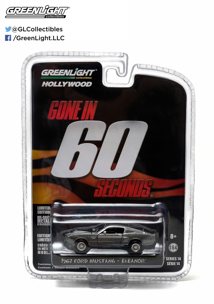Ford Mustang “Eleanor” Gone in Sixty Seconds (1967) Greenlight 44742 1/64 