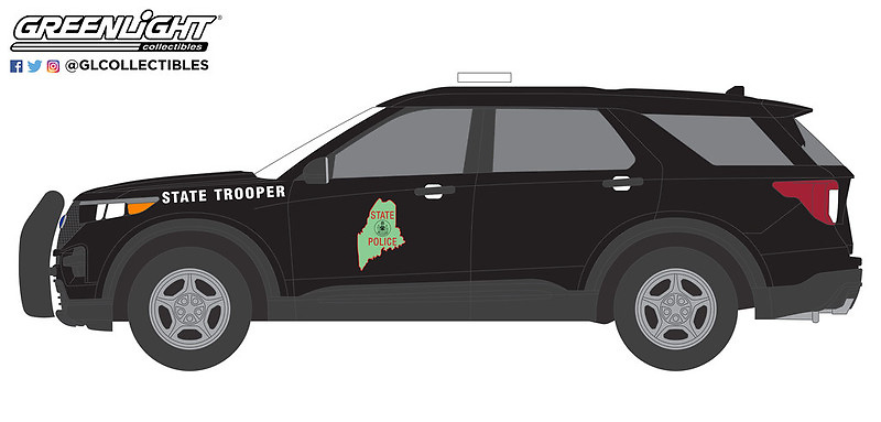 Ford Police Interceptor Maine State Police (2021) Greenlight 28120E 1/64 