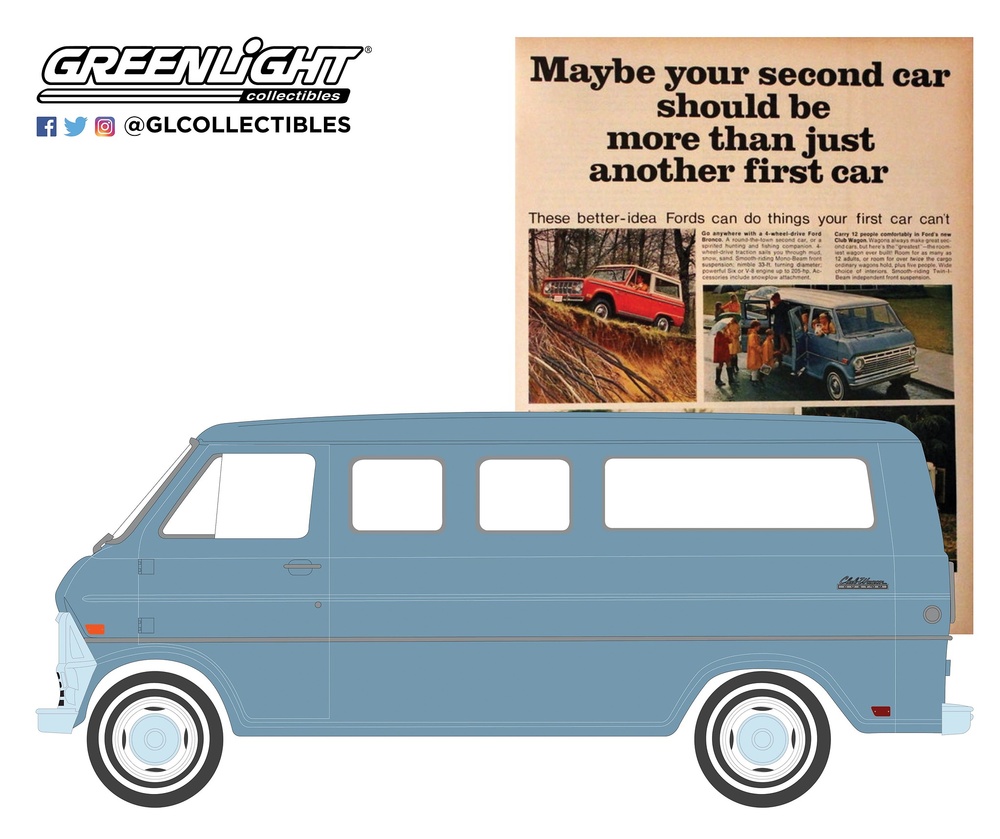 Ford Club Wagon (1968) Greenlight 39030C 1/64 