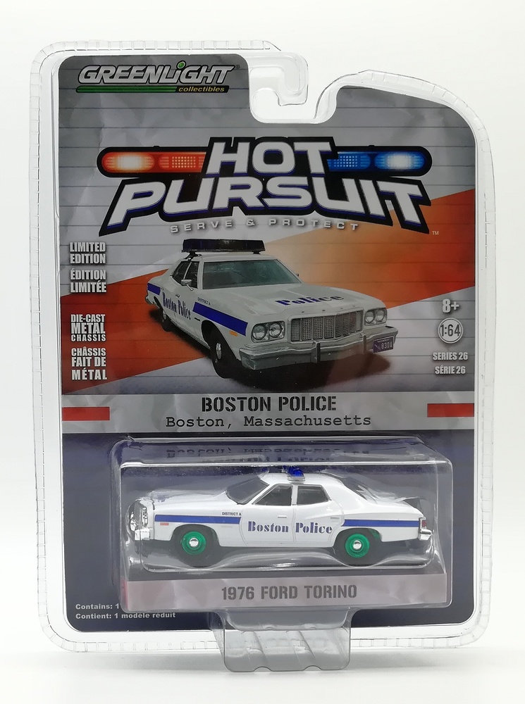 Ford Torino - Policia Boston Masachussets (1976) Greenlight 1/64 