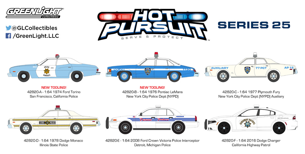 Hot Pursuit Series 25 Greenlight 42820 1/64 