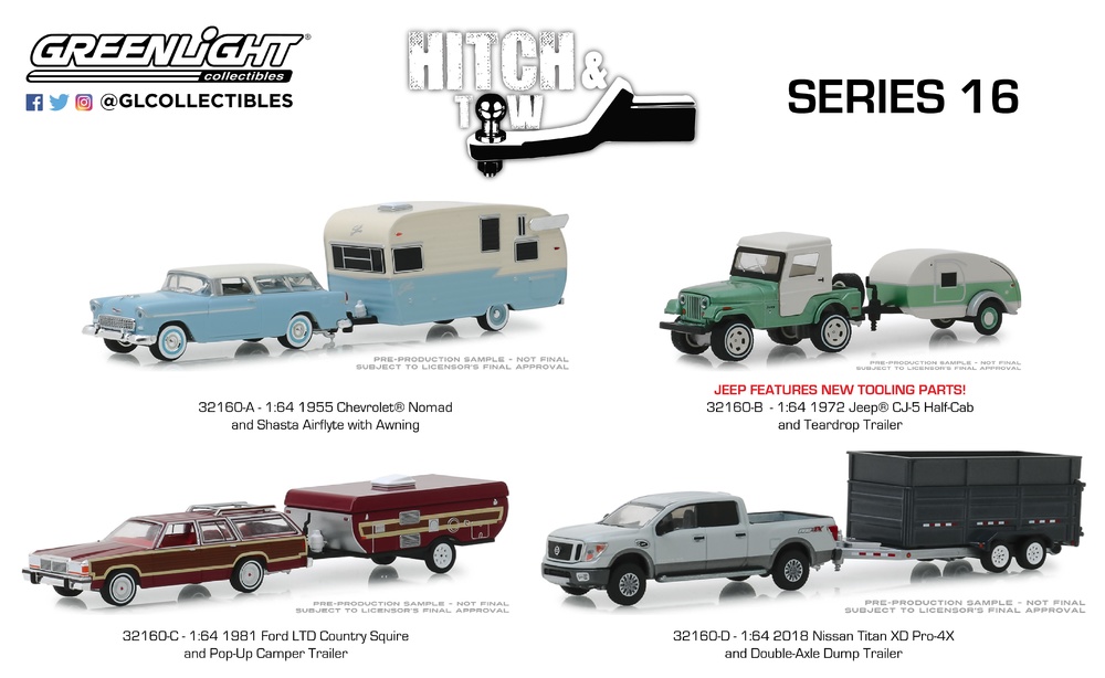 Hitch & Tow serie 16 Greenlight 32160 1/64 