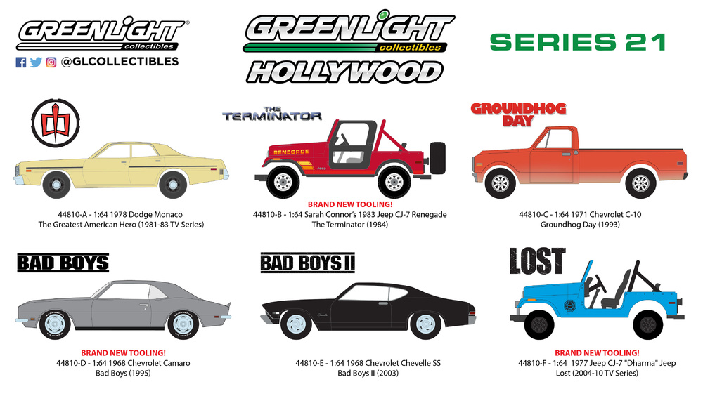 Hollywood serie 21 Greenlight 44810 1/64 