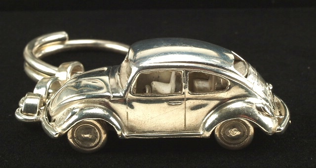 Llavero Volkswagen Escarabajo Plata de 1ª Ley Minicar 003 