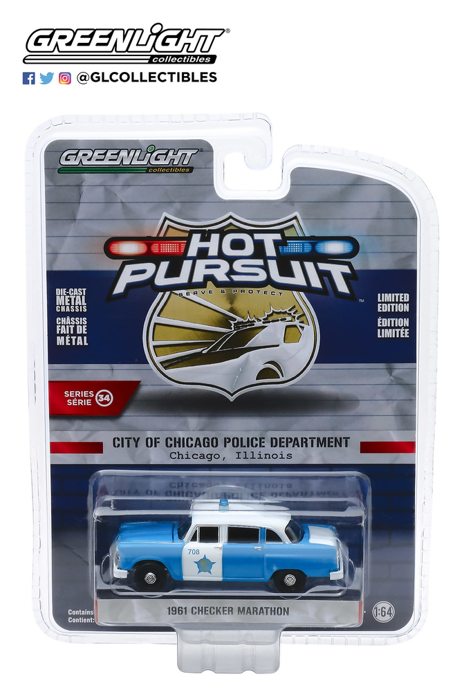 Lote de 6 unidades Hot Pursuit Series 34 Greenlight 42910 1/64 