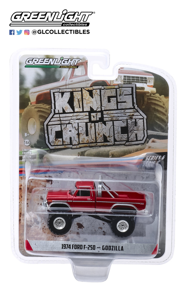 Lote de 6 unidades Kings of Crunch Series 6 Greenlight 49060 1/64 
