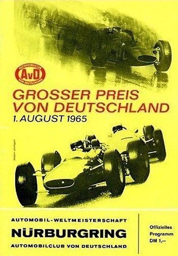 Poster del GP. F1 de Alemania de 1965 