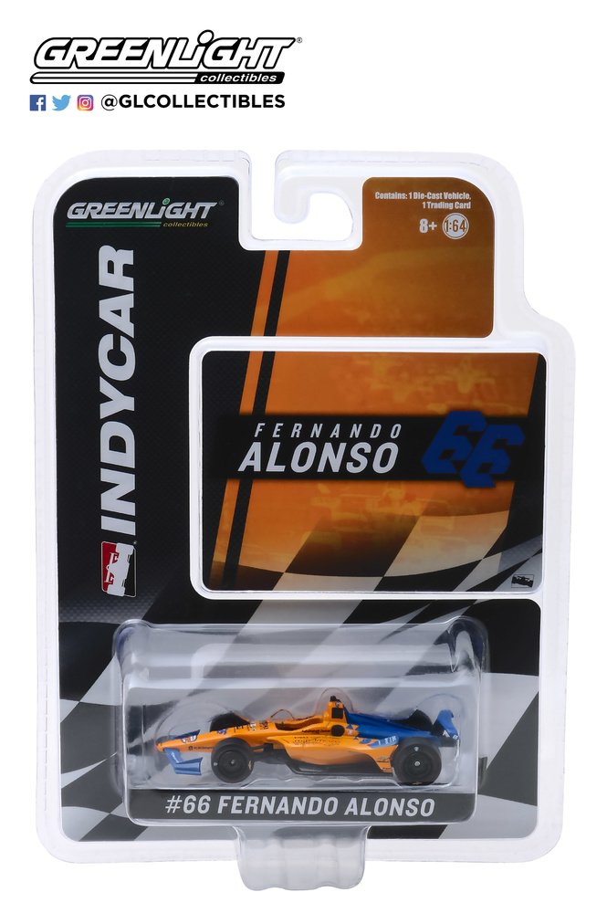 McLaren Indycar nº 66 Fernando Alonso (2019) Greenlight 1/64 