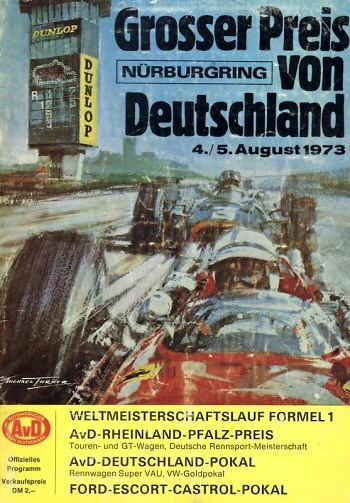 Poster del GP. F1 de Alemania de 1973 