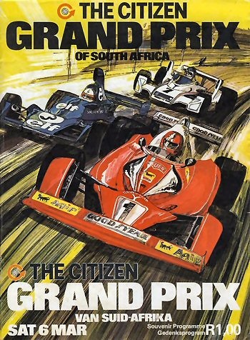 Poster GP. F1 Sudáfrica 1976 