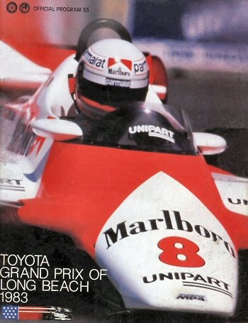 Poster GP. F1 EEUU Oeste Long Beach de 1983 