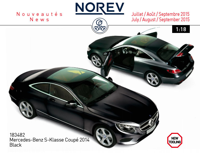 Mercedes Benz Clase S Coupé -C217- (2014) Norev 183482 1:18 