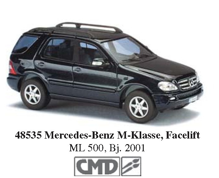 Mercedes Benz Clase ML500 (2001) Facelift CMC Busch 48535 1/87 