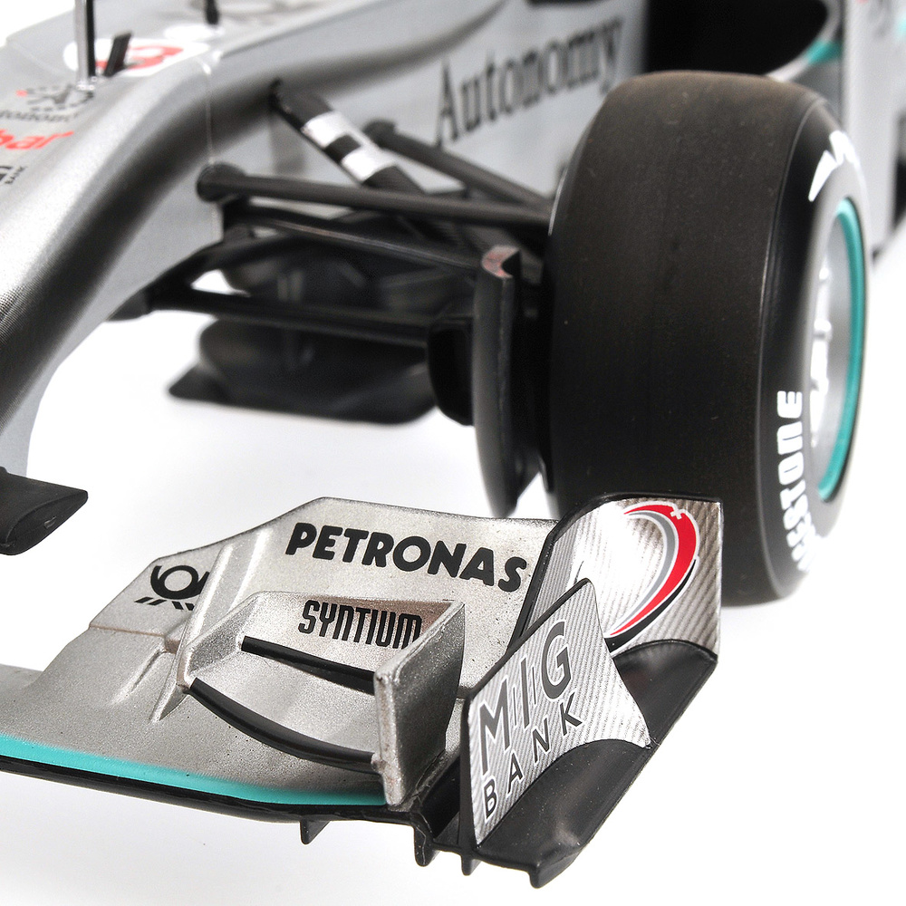 Mercedes W01 nº 3 Michael Schumacher (2010) Minichamps 110100003 1/18 