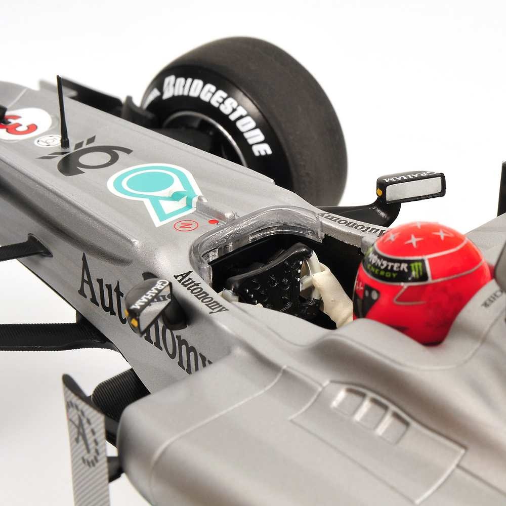 Mercedes W01 nº 3 Michael Schumacher (2010) Minichamps 110100003 1/18 