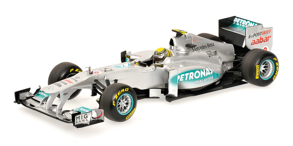Mercedes W02 nº 8 Nico Rosberg (2011) Minichamps 110110008 1/18 