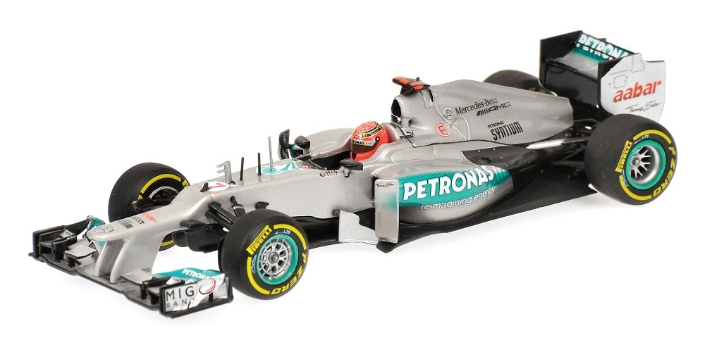 Mercedes W03 nº 7 Michael Schumacher (2012) Minichamps 410120007 1/43 