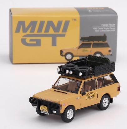 Miniatura Range Rover - Camel Trophy Equipo USA Papua New Guinea (1982) TSM Mini GT MGT00509 escala 1/64 