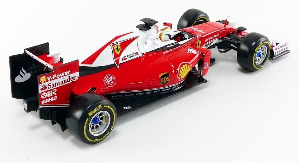 Monoplaza Formula uno Ferrari SF16-H nº 5 Sebastian Vettel (2016) Bburago 16802V escala 1/18 
