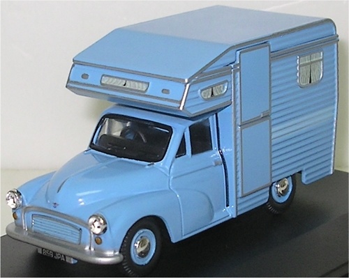 Morris Minor Auto-Caravana Azul Oxford 1/43 