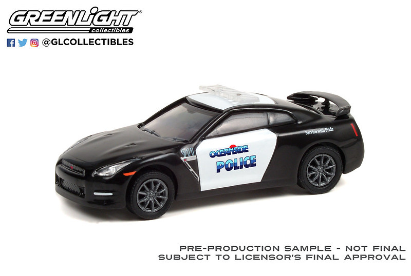Nissan GT-R - Policía de California Oceanside (2015) Greenlight 42960D 1/64 