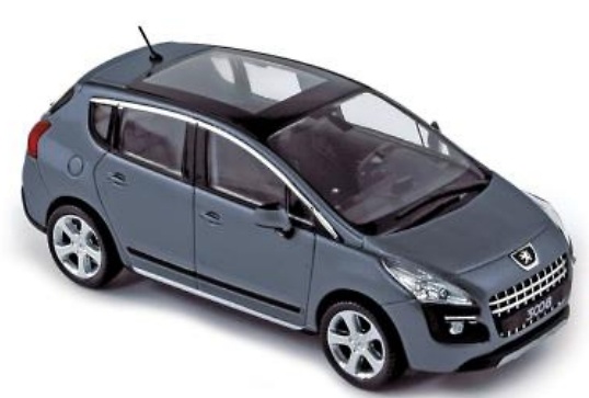 Peugeot 3008 (2009) Norev 473845 1/43 Peugeot 3008 (2009) Norev 1:43 color gris oscuro metalizado
