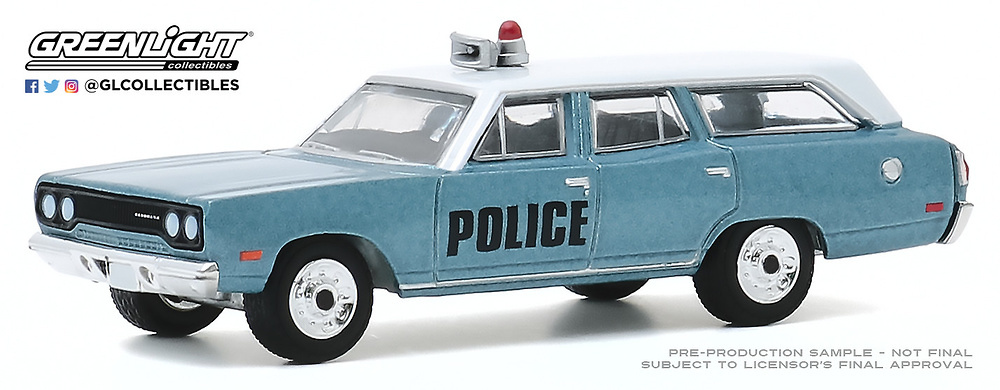 Plymouth Belvedere Emergency Wagon - Police Pursuit (1970) Greenlight 29990C 1/64 