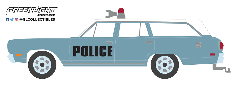 Plymouth Belvedere Emergency Wagon - Police Pursuit (1970) Greenlight 29990C 1/64 
