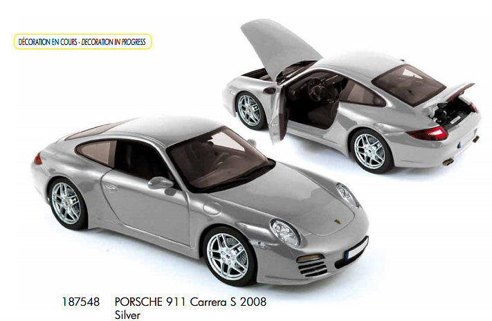 Porsche 911 Carrera S -997- (2008) Norev 187548 1:18 