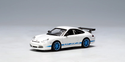 Porsche 911 GT3 RS llantas azules (2004) Autoart 28032 1/64 