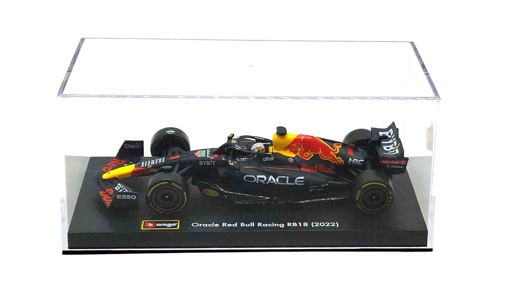 Red Bull RB18 nº1 Max Verstappen (2022) con piloto Bburago 1/43 
