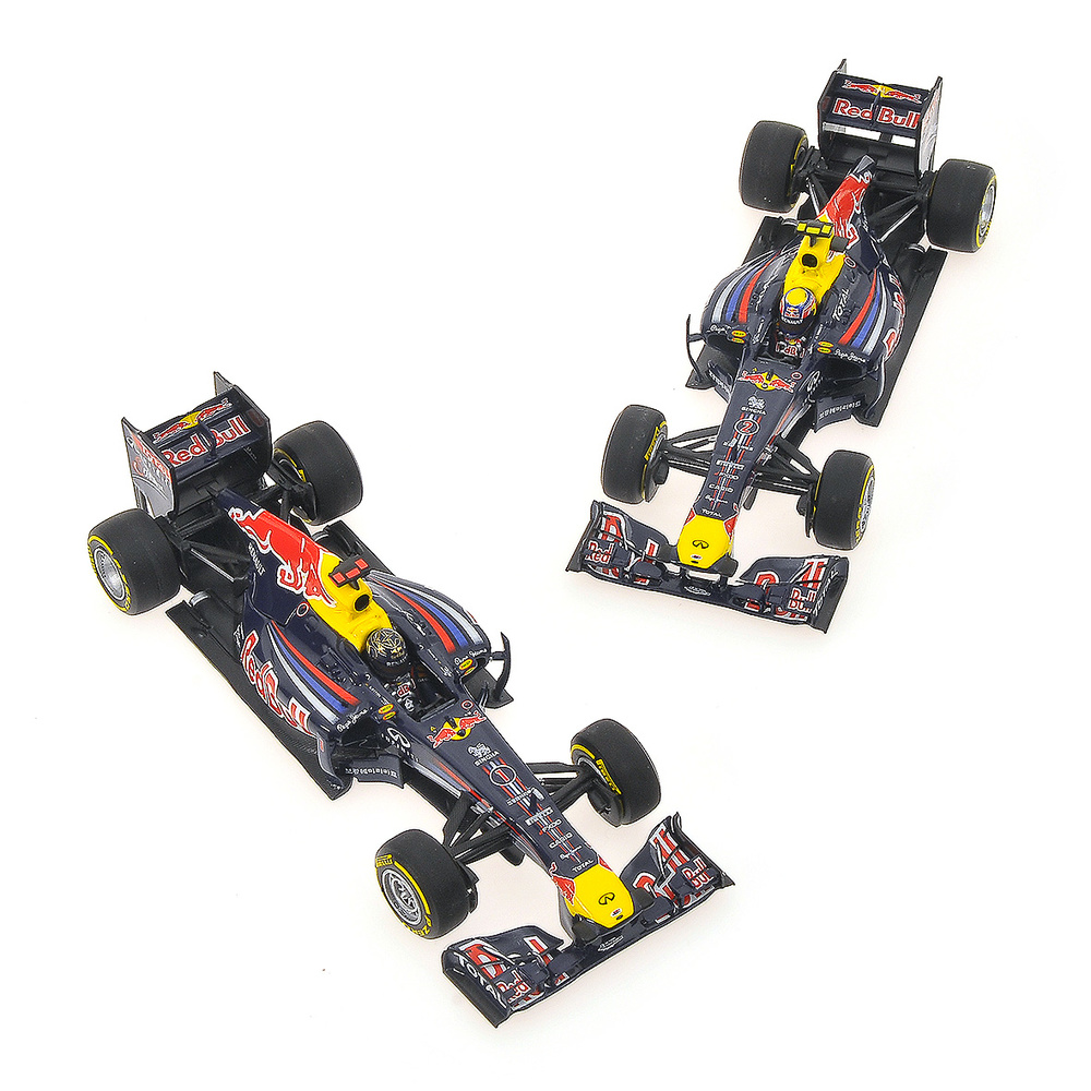 Set 2 Red Bull RB7 Titulo de Constructores (2011) Minichamps 412110102 1:43 