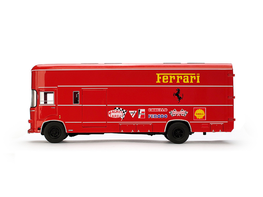Set Transporte OM 160 Rolfo Escuderia Ferrari + 3 Ferrari 312B 