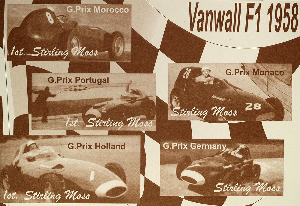 Set de 5 Vanwall de Stirling Moss (1958) Brumm MMBM2 1/43 