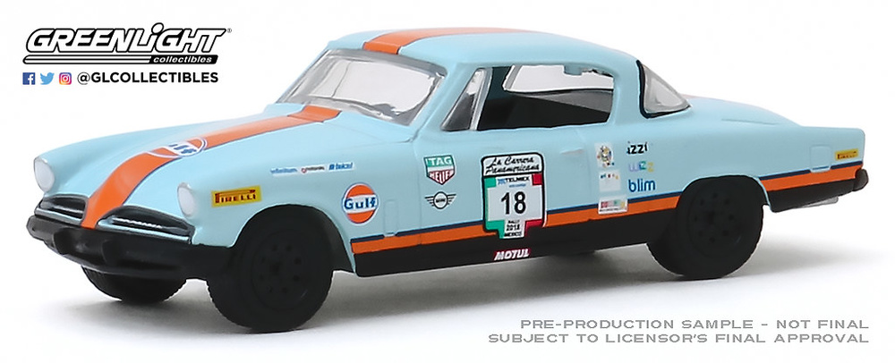 Studebaker Champion Gulf Oil nº 18 (1953) - La carrera panamericana serie 2 Greenlight 1/64 