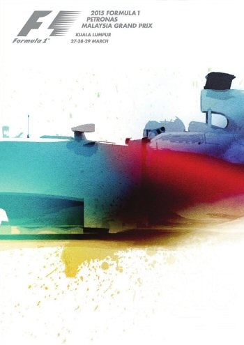 Poster del GP. F1 de Malasia de 2015 