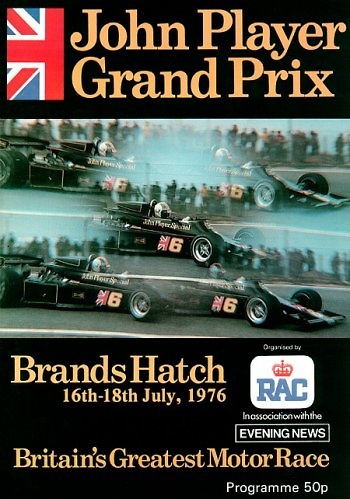 Poster del GP. F1 de Gran Bretaña de 1976 