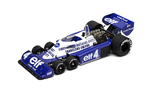 Tyrrell P34 GP. Mónaco nº 4 Patrick Depailler (1977) True Scale TSM141809 1:18 