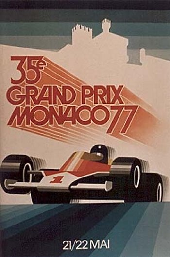 Poster del GP. F1 de Mónaco de 1977 