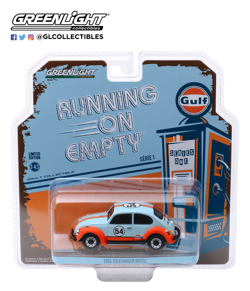 Volkswagen Beetle Gulf Oil (1966) Greenlight 87010D 1/43 