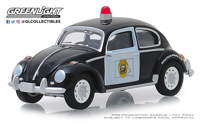 Volkswagen Beetle - Policía de Sioux Falls (Dakota del Sur) Greenlight 42880F 1/64 