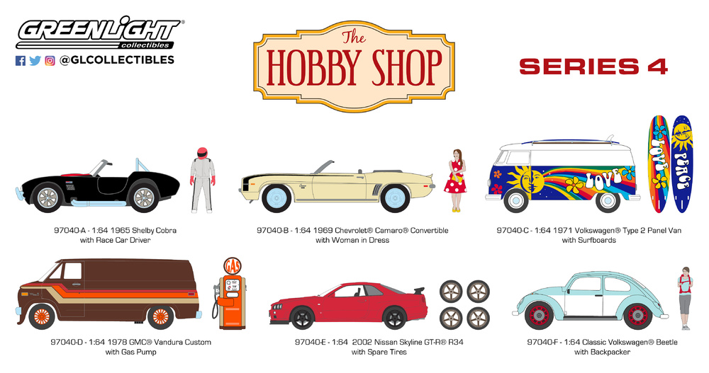 The Hobby Shop series 4 Greenlight 97040 1/64 