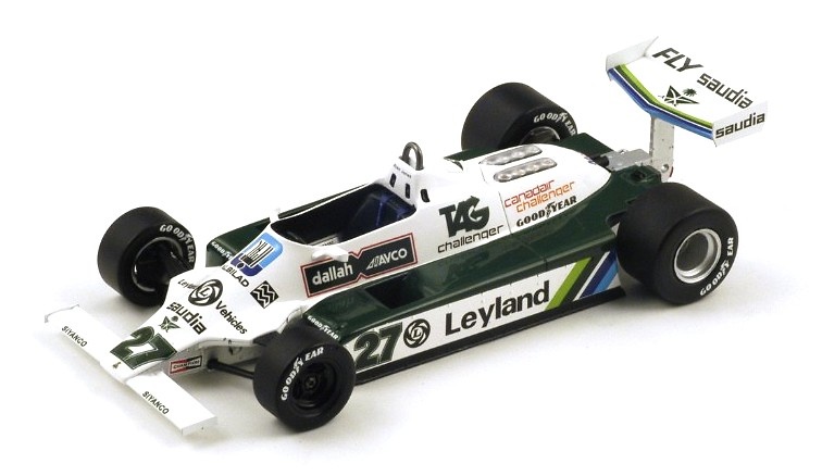 Williams FW07B nº 27 Alan Jones (1980) Spark 18S117 1:18 