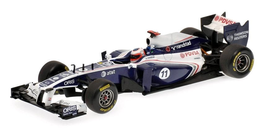 Williams FW33 nº 11 Rubens Barrichello (2011) Minichamps 410110011 1/43 Williams FW33 nº 11 Rubens Barrichello (2011) Minichamps 1:43