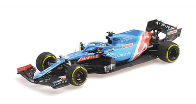 Alpine F1 Team A521 "GP. Bahrain" nº 14 Fernando Alonso (2021) Minichamps 1/43
