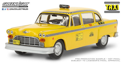 Checker Taxi Sunshine Cab Company "Taxi" (1978-83) Greenlight 1/43