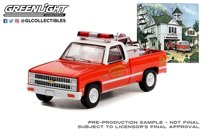 Chevrolet K20 Bomberos Scottsdale - Norman Rockwell (1981) Greenlight 1/64